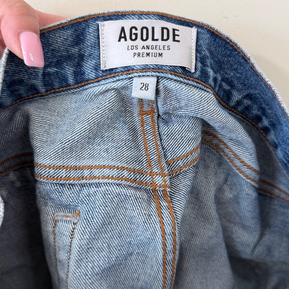 Agolde Parker Vintage Cut Off Short Dark Swapmeet Size 28 - Picture 6 of 7